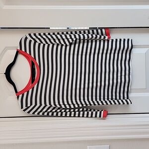 Tart striped top with color pop
